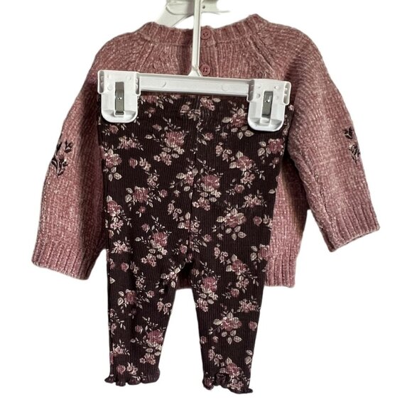 Nicole Miller New York Baby 2-Piece Set 0/3M Sweater & Leggings Cottagecore NWT - Picture 7 of 8